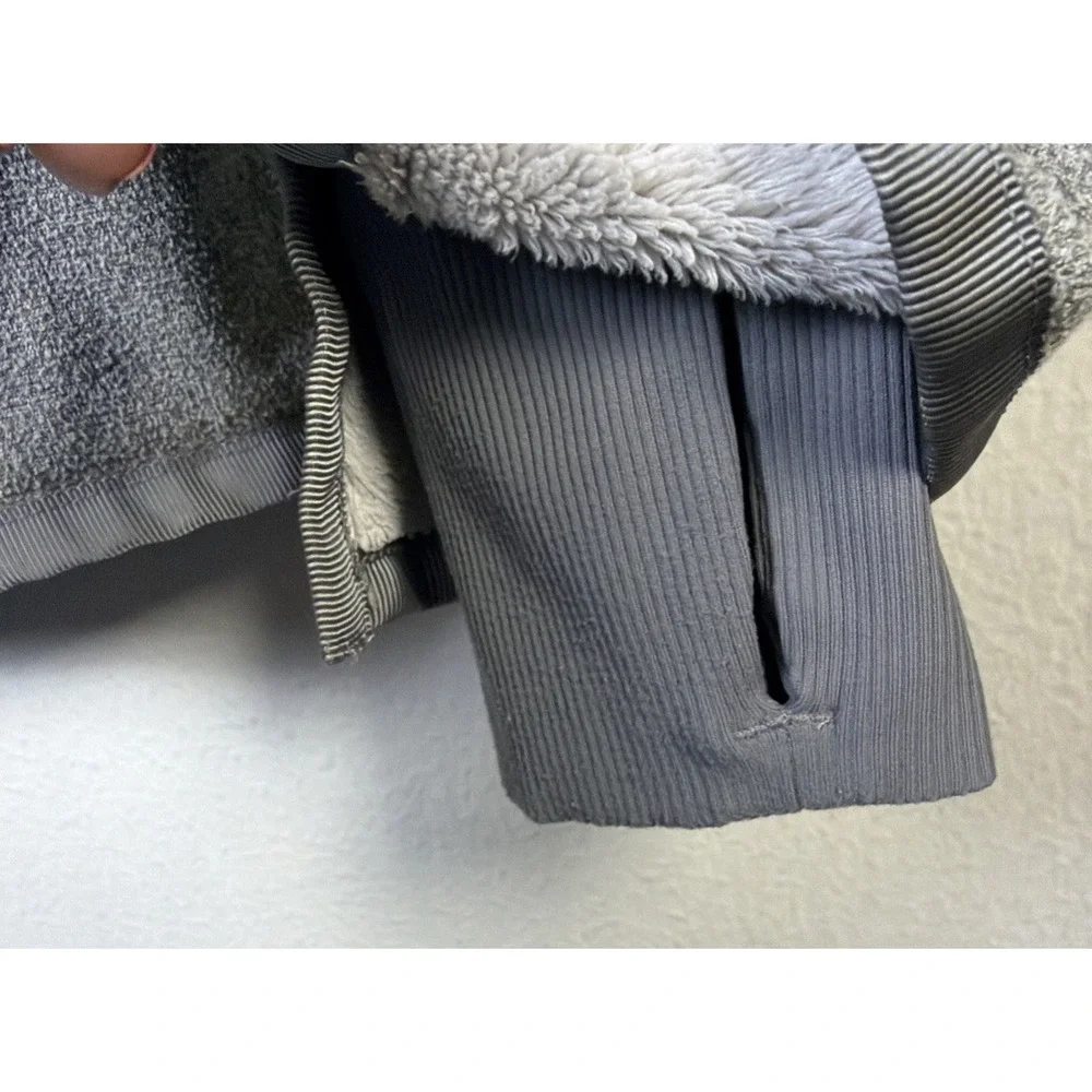 Ivivva Lululemon Fleece Jacket Girls 14 coat athletica athleisure gray snap